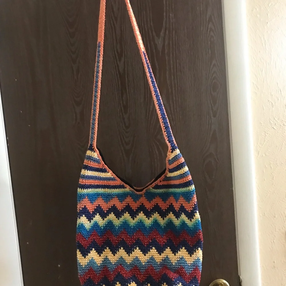 Boho Hippie‎ Bucket Bag Purse Colorful